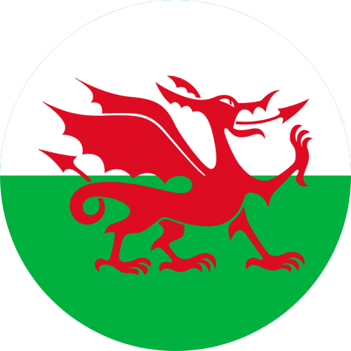 Welsh flag national symbol red dragon Wales Cymru