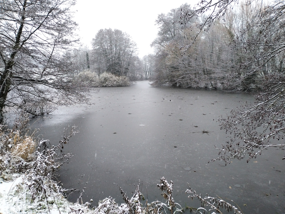 Wales Dingestow Court Old Lands Monmouthshire snow landscapes