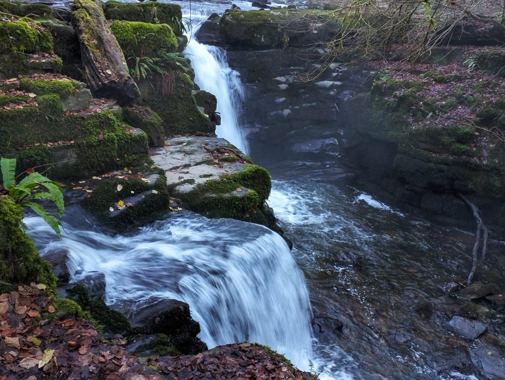 Clydach Gorge waterfall Wales