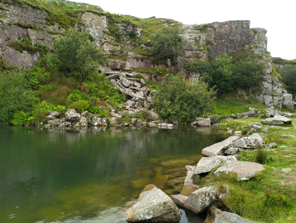 Quarry on Bodmin Moor Cornwall
